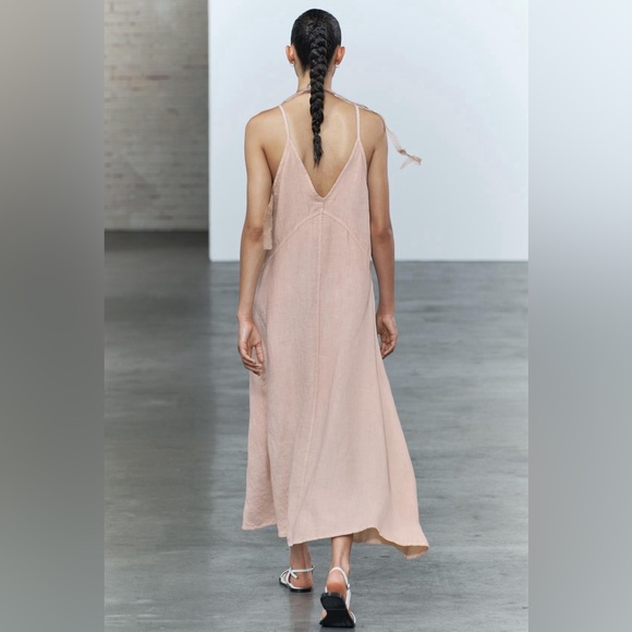 COPY - Long 100% linen dress ZW collections - Picture 2 of 7